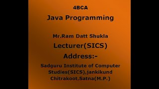 4BCA Java programming (Display images in Applet Program)