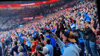 OKC Fans give Russell Westbrook a very warm welcome back| Houston Rockets Vs Oklahoma City Thunder!