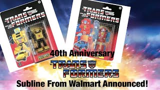 40th Anniversary Transformers Subline From Walmart Announced! #transformers #g1transformers #walmart