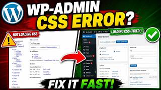 Wp-admin dashboard area not loading css? - How i Fix it