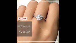 (241021A)💎✨E色1.5卡鑽石✨💎從慶祝生日、求婚到婚禮🎉Diamond ICQ💎