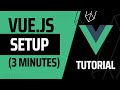 How To Install And Setup Vue Js In Visual Studio Code Tutorial (3 minutes)