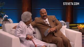 Steve Harvey Finally Meets Viral 92-Year-Old 'Black Panther' Star