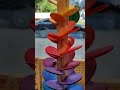 Wooden Marble Run ‎with Soothing sound @Gravity Bites #shorts #marblerun #marbleasmr #woodentoys