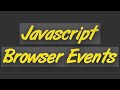 JavaScript Browser Events & Basic DOM Manipulation