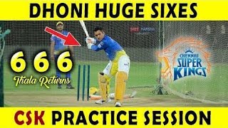 Day 2:. Ms Dhoni batting practice on nets | Chennai super kings net practice in UAE