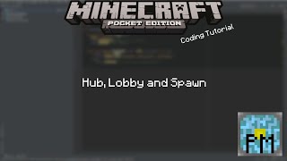 Minecraft PE / BE : PocketMine Coding Tutorial - Hub, Lobby and Spawn Command