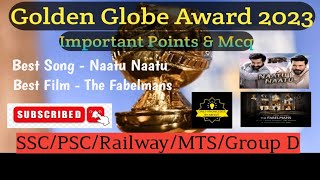 Golden Globe Award 2023 Current Affairs | Awards and Honours 2023 In English | Winners List 2023