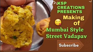 Mumbai Style Street Vadapav | मुंबई स्टाइल स्ट्रीट वडापाव | மும்பை ஸ்டைல் ​​வடபாவ்  #kspcreations