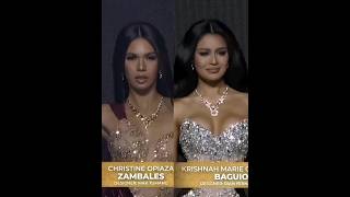 Evening Gown of Christine Opiaza and Krishnah Gravidez at Miss Universe Philippines 2023