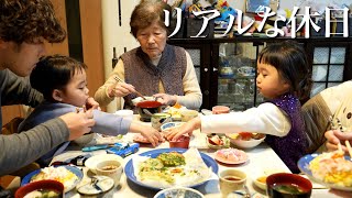 4世代で過ごす休日の1日に密着！2歳と4歳が昼飯も晩飯も爆食！めっちゃ食べる日！