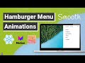 Build Responsive Hamburger Menu w/ REACT.JS | Smooth animations