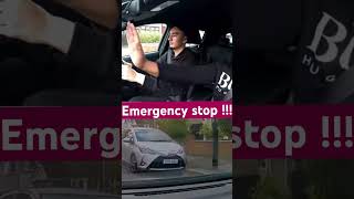 Emergency stop in driving test - did he pass???