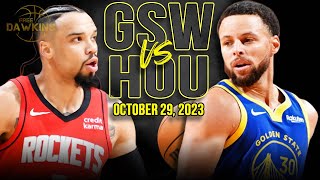 Golden State Warriors vs Houston Rockets  Game Highlights | October 29, 2023 | F
