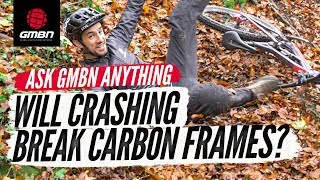 Will Crashing Break A Carbon MTB Frame? | Ask GMBN Anything About Mountain Biking