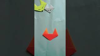Easy Paper Origami fox 🦊 #shorts #trending