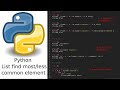 Python 3 elegant way to find most/less common element in a list