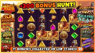 £200 ONLINE SLOTS BONUS HUNT!🎰 A MASSIVE 17 BONUSES COLLECTED!💥 A PROFIT HUNT PERHAPS? 👀