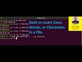 WC command to count Lines, Words, or Characters in a File