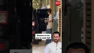 #kareenakapoorkhan under tight security, heads to the hospital to visit #saifalikhan