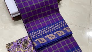 Small border Chettinad checked Cotton Sarees✨️#cotton #saree #onlineshopping #sareelove #cottonsaree