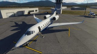 PART 1: X-Plane's CitationX from Truckee to Palm Springs CA