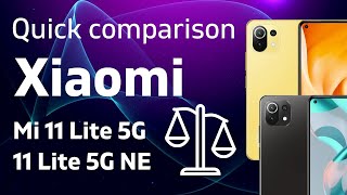 Xiaomi 11 Lite 5G NE VS Xiaomi Mi 11 Lite 5G - Quick Comparison
