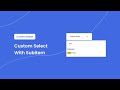 How To Create Custom Select With Subitem - HTML CSS JavaScript