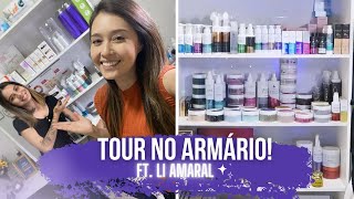 TOUR NO ARMÁRIO DE DERMOCOSMÉTICOS DA @🦋 Estética Li Amaral