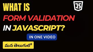 65.What are JavaScript form validations? #weekendcodingintelugu