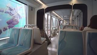 United Arab Emirates, Dubai, tram ride from Al Sufouh to Marina Towers + walk