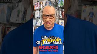 Realistic Creepy Old Man Latex Mask. #shortsvideo #costume #costumes.