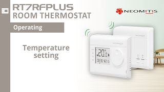 Temperature setting - [Tutorials RT7RFPLUS room thermostat]