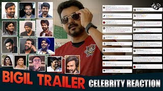Bigil Trailer - Massive Reaction of Indian Celebrities | Thalapathy Vijay Massive Performance