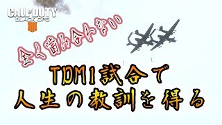 [BO4]全く噛み合わないTDM1試合で人生の教訓を得る俺。[入浴]