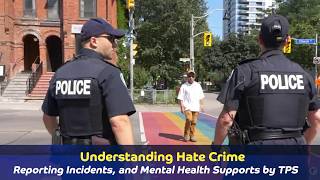 Hate Crime Awareness, Reporting Incidents, and Mental Health Supports Highlighted in TPS Webinar