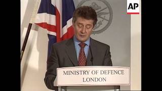 UK: KOSOVO CRISIS: MINISTRY OF DEFENCE BRIEFING