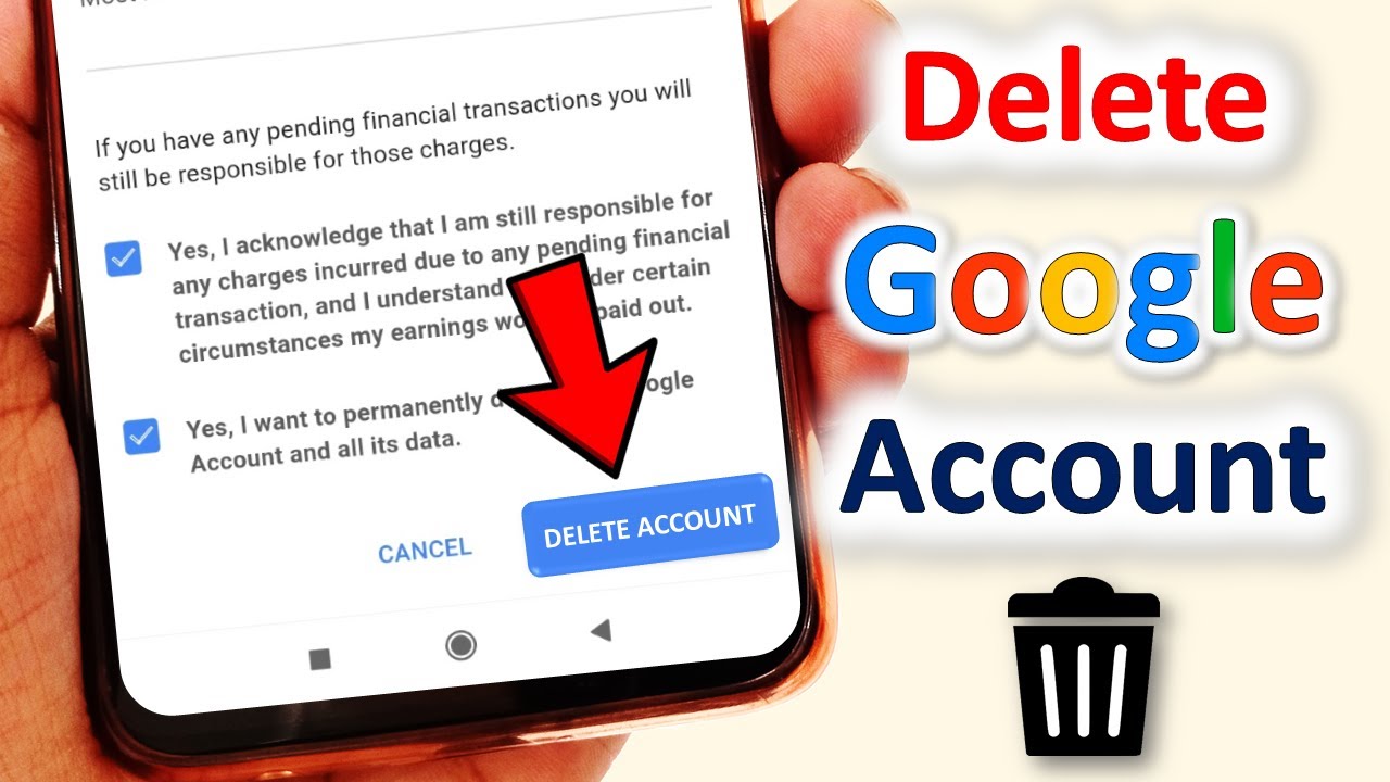 How To Delete Gmail Account | Delete Google Account Permanently - YouTube