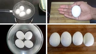 How to Peel a Boiled Egg in under 5 Seconds | EGG LIFE HACKS | EGG HACKS AND KITCHEN TRICKS