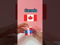 Canada flag on a Rubik's cube#shorts