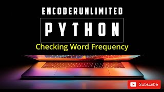 Checking Word Frequency by Using Python