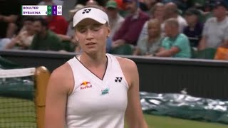 Elena Rybakina Don’t Challenge my Ace  😒 Katie Boulter broken Wimbledon Live Tennis Coverage