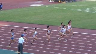 2012岐阜国体　少年A女子100m　決勝　土井杏南選手11秒72