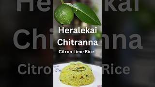 Heralekai Chitranna #citron #chitranna #ricebath #yellowrice #lemon #breakfast #lunchbox #heralekai