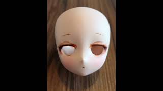 DDH-29ヘッド、メイク過程動画。#mdd #ddh #doll #dollmakeup #人形 #ドール #ドールメイク