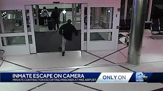 Only on 12: Video shows inmate escaping custody at Milwaukee airport