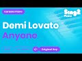 Demi Lovato - Anyone (Piano Karaoke)