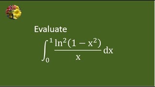 Solving definite integral using substitution, geometric series and zeta function ( Mis-1745)