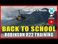 x plane back to school robinson r22 the perfect trainer