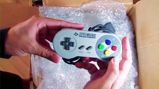 Video: Unboxing Original Super Nintendo Console SNES PAL UK Version 1992